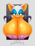 anthro big_breasts breasts cleavage clothed clothing fangs female huge_breasts overweight overweight_anthro overweight_female teeth text arty_witch sega sonic_the_hedgehog_(series) rouge_the_bat bat mammal 3:4 hi_res url