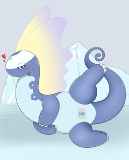 blush censor_bar female feral fur genitals ice ineffective_censorship one_leg_up presenting presenting_vulva raised_leg solo spread_legs spreading vulva azuo nintendo pokemon aurorus fossil_pokemon generation_6_pokemon pokemon_(species) absurd_res censored hi_res