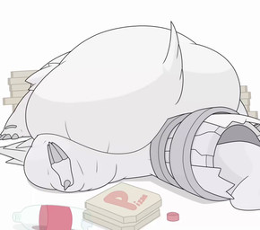 ambiguous_gender belly belly_expansion big_belly breath breathing burping claws digestion expansion fat_arms fat_legs feral fire fur huge_belly hyper hyper_belly lying morbidly_obese morbidly_obese_ambiguous morbidly_obese_feral obese obese_ambiguous obese_feral on_back overweight overweight_ambiguous overweight_feral solo stuffing tail tuft weight_gain white_body white_fur yoh_chomp mythology nintendo pokemon dragon generation_5_pokemon legendary_pokemon mythological_creature mythological_scalie pokemon_(species) reshiram scalie 2026 animated hi_res no_sound short_playtime video