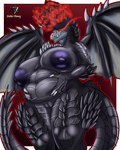 anthro areola big_breasts breasts claws female genitals horn looking_at_viewer nipples pussy scales solo tail thick_thighs wings deltavinny capcom monster_hunter alatreon elder_dragon scalie absurd_res hi_res