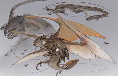 4_wings ambiguous_gender antennae_(anatomy) brown_body compound_eyes countershading feral folded_wings grey_background insect_legs insect_wings mandibles multi_wing multiple_poses pose simple_background solo spread_wings why wings chiayeeee mythology ambient_arthropod ambient_cockroach ambient_insect arthropod blattodean cockroach dragon hybrid insect mythological_creature mythological_scalie scalie 2022 digital_drawing_(artwork) digital_media_(artwork) full-length_portrait headshot_portrait hi_res portrait signature