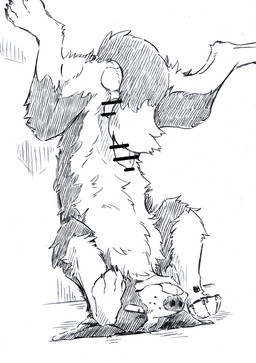 animal_genitalia animal_penis anus ass_up balls canine_genitalia canine_penis censored_genitalia censored_penis dipstick_tail erection feral fur genitals knot knotted_penis male markings multicolored_body multicolored_fur penis solo tail tail_markings tongue tongue_out upside_down x_anus hot_dog_wolf canid canine canis domestic_dog mammal censored hi_res