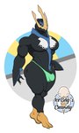 anthro big_pecs bulge clothed clothing fem-man femboy feminine_pose male muscular muscular_femboy muscular_male partially_clothed pecs solo standing swimwear thick_thighs thong underwear wide_hips 1ceberg nintendo pokemon avian bird empoleon generation_4_pokemon penguin pokemon_(species) absurd_res hi_res