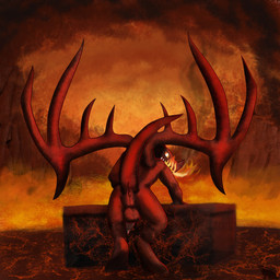 animal_genitalia animal_penis anthro anus bodily_fluids butt dripping equine_genitalia equine_penis fire genital_fluids genitals male nude penis precum precum_drip red_body red_skin solo wings dachsi heroes_of_might_and_magic heroes_of_might_and_magic_5 might_and_magic ubisoft demon pit_fiend_(might_and_magic) 1:1 hi_res