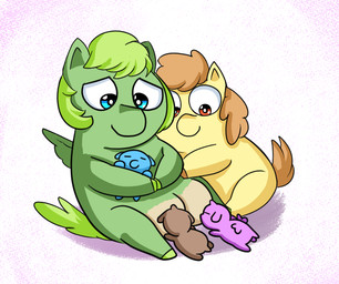 1_horn ambiguous_feral ambiguous_gender blue_body blue_eyes breastfeeding brown_body brown_hair brown_hooves brown_tail crotch_breasts eyes_closed female female_feral feral good_parenting green_body green_hair green_hooves green_tail green_wings group hair happy holding_another holding_baby hooves horn looking_at_another monotone_body mouthless narrowed_eyes neonate purple_body red_eyes simple_background sitting sleeping sucking tail wings yellow_body young young_ambiguous young_feral booperino fluffy_pony mythology equid equine fluffy_pony_(species) mammal mythological_creature mythological_equine pegasus winged_unicorn 2021 digital_media_(artwork) english_description shaded