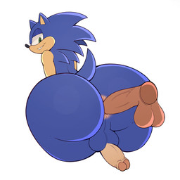 anal anal_penetration anthro anus balls big_butt butt disembodied_penis from_behind_position genitals looking_back male male/male penetration penile penile_penetration penis penis_in_ass rear_view sex solo solo_focus thick_thighs vein veiny_penis wide_hips kironzen sega sonic_the_hedgehog_(series) sonic_the_hedgehog eulipotyphlan hedgehog mammal 1:1 hi_res