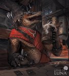 5_fingers anthro detailed_background duo eyes_closed fingers male open_mouth teeth tongue themefinland alligator alligatorid crocodilian reptile scalie 2020 digital_media_(artwork)