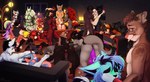 anthro cunnilingus dildo fellatio female female/female group group_sex herm intersex intersex/female intersex/intersex intersex/male male male/female male/male oral orgy party penile public sex sex_toy toy vaginal absurd_res hi_res