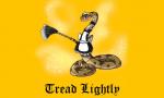 blush bottomwear clothed clothed_feral clothing female feral gadsden_flag legless maid_uniform politics skirt solo uniform alorix don't_tread_on_me pit_viper rattlesnake reptile scalie snake viper 5:3