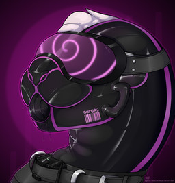 accessory barcode bdsm bodily_fluids bondage bound clothing collar drone dronesuit feral fur hair head_bondage hypnosis hypnosis_fetish hypnotic_visor latex latex_body latex_clothing latex_mask latex_skinsuit lube male mask mind_control open_mouth saliva shock_collar simple_background skinsuit solo text tight_clothing white_body white_fur arti-ramon aquatic mammal pinniped seal absurd_res artist_name headshot_portrait hi_res portrait url
