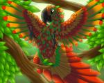 4_toes avian_feet feathers feet feral forest jungle male plant solo talons toes tree zygodactyl indomidodorex firebirdy avian bird macaw neotropical_parrot parrot true_parrot 5:4 hi_res