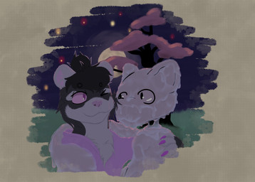 anthro duo male sliinky_(artist) domestic_ferret mammal mustelid musteline true_musteline weasel absurd_res hi_res huge_filesize