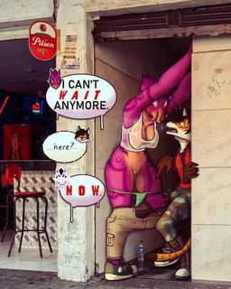 against_surface against_wall anthro aroused blush blush_lines bodily_fluids boots bottomwear breasts camo camo_bottomwear camo_clothing camo_print cargo_pants cleavage clothed clothing clothing_bulge duo extremely_aroused eyelashes female footwear genital_fluids genitals glowing glowing_eyes hallway heart_eyes heart_symbol interspecies kabedon larger_anthro larger_female long_eyelashes long_sleeve_shirt long_sleeves longsleeve male male/female outside pants pattern_bottomwear pattern_clothing pattern_underwear pinned pinning_arms polka_dot_panties public public_exposure public_nudity shoes size_difference sneakers speech_bubble sweat sweatdrop sweaty_genitalia sweaty_legs sweaty_thighs tattoo tentacles text topwear underwear vaginal_fluids vest wet wet_body wet_clothing starsickstudios starstud a_chance_encounter cthulhu_mythos h._p._lovecraft cthulhu miu_(beauty_snake) aquatic canid canine cephalopod coleoid cuttlefish cuttlefish_humanoid decapodiform fox humanoid mammal mollusk 4:5 absurd_res hi_res meme