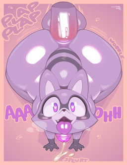 ahegao all_fours anal anal_fluids anal_juice_on_penis anal_penetration anthro anthro_penetrated anus balls big_butt big_penis big_tail black_markings black_nose black_stripes bodily_fluids border bottom_heavy butt cum cum_while_penetrated cumshot dialogue disembodied_penis duo ejaculation erection facial_markings femboy foreskin fur genital_fluids genitals glans glistening glistening_balls glistening_body glistening_butt glistening_eyes glistening_genitalia glistening_glans glistening_penis glistening_skin glistening_tongue gloves_(marking) grey_balls grey_body grey_fur grey_penis hands-free happy head_markings heart_eyes heart_symbol high-angle_view huge_butt huge_thighs humanoid_genitalia humanoid_penis light looking_pleasured male male/male male_penetrated male_penetrating male_penetrating_anthro male_penetrating_male markings mask_(marking) multicolored_body multicolored_fur multicolored_penis nude onomatopoeia open_mouth orgasm orgasm_face penetration penile penile_penetration penis penis_in_ass pupils purple_anus purple_background purple_eyes purple_foreskin purple_glans purple_penis purple_tail purple_tongue red_penis sex simple_background smile snout solo_focus sound_effects steam striped_markings striped_tail stripes tail tail_markings tan_border teapot_(body_type) text thick_thighs tongue tongue_out two_tone_body two_tone_fur two_tone_penis two_tone_tail white_pupils white_sclera wide_hips wobble frumples indigo_park rambley_raccoon mammal procyonid raccoon 2025 artist_name colored dated digital_drawing_(artwork) digital_media_(artwork) english_text hi_res lighting shaded signature