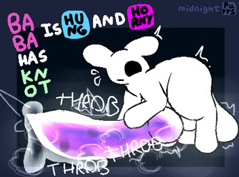 animal_genitalia animal_penis balls big_balls big_penis black_eyes bodily_fluids canine_genitalia canine_penis dripping erection feral gameplay_mechanics genital_fluids genitals glistening glistening_genitalia glistening_penis hand_on_penis huge_balls huge_penis hyper hyper_genitalia hyper_penis knot knotted_penis male musk musk_cloud penis pink_penis pivoted_ears precum precum_drip quadruped shaking sheath solo text throbbing throbbing_penis trembling white_body midnightpurrs baba_is_you baba hi_res