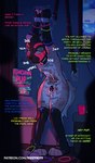 animal_mask anthro bdsm bite_mark bodily_fluids body_writing bondage bound bruised chastity_cage chastity_device detailed_background dialogue front_view group inside male mask masochism punch pup_mask questionable_consent rape_play safeword sex_toy silhouette solo_focus submissive submissive_anthro submissive_male tears text trio vibrator fizzykity canid canine mammal digital_drawing_(artwork) digital_media_(artwork) english_text hi_res