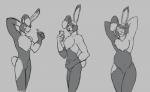 anthro male nude pregnant pregnant_anthro pregnant_male solo standing xana7274 lagomorph leporid mammal rabbit