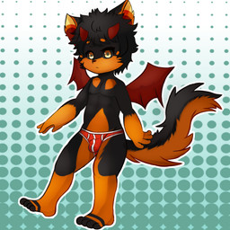 bulde clothed clothing looking_at_viewer male pattern_background shota simple_background solo underwear underwear_only wings young choki 1:1 2019 absurd_res hi_res