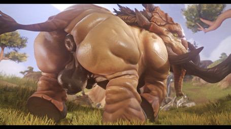 animal_genitalia anus balls big_balls big_butt butt feral genitals male outside presenting presenting_hindquarters puffy_anus raised_tail sheath slightly_chubby solo tail tusks colonelyobo blizzard_entertainment warcraft elephant elephantid mammal proboscidean 3d_(artwork) absurd_res digital_media_(artwork) hi_res