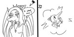 anthro bone_frill dialogue eyelashes feathered_wings feathers female frill_(anatomy) hair halter_top jewelry long_hair long_snout looking_at_viewer necklace open_mouth plushie snout solo talking_to_viewer text wings jacket_ignites cavemanon_studios goodbye_volcano_high snoot_game fang_(gvh) prehistoric_species pterodactylus pterosaur reptile scalie 2024 english_text hi_res monochrome watermark