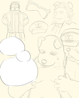 anthro duo male male/male military boubaniq nintendo star_fox bill_grey general_pepper animal_humanoid canid canid_humanoid canine canine_humanoid dog_humanoid humanoid mammal mammal_humanoid absurd_res hi_res