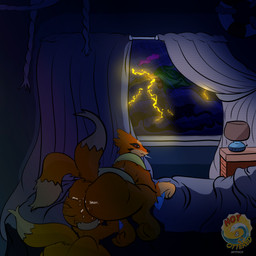 ambiguous/ambiguous ambiguous_gender anal bedroom big_butt blue_blanket butt curtains curtains_open electricity fur land lifesaver lightning looking_back lying on_front oral orange_body orange_fur raining raised_tail red_eyes rimming rope sex sound_effects storm tail hurricane_weaver nintendo pokemon pokemon_mystery_dungeon spike_chunsoft buizel ditto_(pokemon) floatzel generation_1_pokemon generation_4_pokemon pokemon_(species) 1:1 absurd_res dithering hi_res watermark