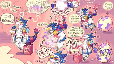 ambiguous_gender anal_oviposition anthro big_egg clothing duo egg female groceries hungry oviposition rebirth reformation rumbling_stomach soul star_eyes text factorialkobold patty_(factorialkolbold) alien alien_humanoid humanoid kobold scalie 16:9 english_text hi_res widescreen