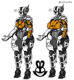 breasts expression_bubble female machine mechanical_body number_on_body simple_background solo thick_thighs white_background christomwow i_am_mother mother_(i_am_mother) humanoid robot robot_humanoid 2019 hi_res watermark