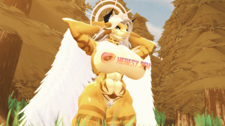abs anthro big_breasts black_horn breasts female forest hair horn huge_breasts looking_at_viewer muscular muscular_female nude nude_anthro nude_female plant pose pubes solo tree white_hair wings yellow_body heresy_sfm warfaremachine_(modeler) orianne_larone aquatic fish shark 16:9 3d_(artwork) digital_media_(artwork) distracting_watermark hi_res pinup watermark widescreen