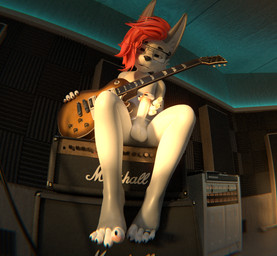 anthro balls detailed_background digit_ring electric eyewear feet femboy genitals glasses guitar guitar_amp hair handjob humanoid_genitalia humanoid_penis jewelry long_hair male masturbation musical_instrument paws penile penis playing plucked_string_instrument ring sex solo string_instrument studio toe_ring toes suliver_lynx suliver canid canine felid feline fox hybrid lynx mammal