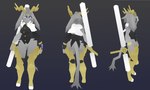 anthro antlers armor big_butt big_ears blue_eyes bottomless breasts butt clothed clothing club_(weapon) digitigrade dream_breaker_(pseudoregalia) featureless_crotch female frown fur gradient_background greaves grey_background grey_body grey_fur horn leg_armor legwear long_ears low_poly melee_weapon nightstick no_underwear purple_eyes simple_background single_glove solo standing thick_thighs thigh_highs topwear unconvincing_armor vest weapon wide_hips rittzler pseudoregalia sybil_(pseudoregalia) bovid caprine goat hybrid jackalope lagomorph leporid mammal rabbit 3d_(artwork) digital_media_(artwork) hi_res official_art