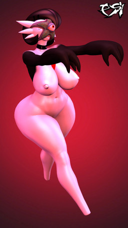 ambiguous_gender big_breasts black_body black_choker black_jewelry black_latex black_necklace breasts choker duo female feral hypnosis jewelry latex latex_choker mind_control multicolored_body necklace nipples nude nude_female nude_humanoid thick_thighs two_tone_body white_body wide_hips zombie_walk psikokinetic warfaremachine_(modeler) nintendo pokemon asura_(psikokinetic) starro aquatic asterozoan echinoderm gardevoir generation_3_pokemon humanoid pokemon_(species) starfish 2024 3d_(artwork) 4k 9:16 absurd_res digital_media_(artwork) hi_res source_filmmaker_(artwork)