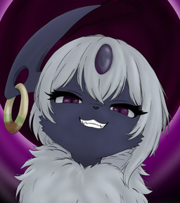 feral looking_at_viewer male solo genericvalue nintendo pokemon rowf_(absol) absol generation_3_pokemon pokemon_(species)