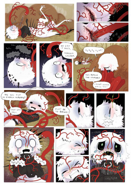 4_toes >_< ambiguous/ambiguous ambiguous_anthro ambiguous_gender ambiguous_penetrated ambiguous_penetrating ambiguous_penetrating_ambiguous ambiguous_raped ambiguous_raping_ambiguous anthro anthro_penetrated anthro_raped asking asking_to_slow_down asphyxiation avian_feet bdsm begging_to_stop black_collar black_eyes black_spikes black_straitjacket blood blush bodily_fluids body_fur bondage bottomless bottomless_ambiguous bottomless_humanoid bound chain chained choking clenched_teeth close-up clothed clothing collar crotch_shot crying deep_wound dialogue dominant dominant_ambiguous dominant_humanoid drooling duo embarrassed eyeless eyes_closed feathers feet flustered forced fur genital_fluids giggling good_boy gore green_eyes green_pupils hair hiding humanoid_on_anthro humanoid_penetrating humanoid_penetrating_anthro humanoid_rape humiliation leg_spikes living_tail looking_at_another lying nasal_penetration noseless null on_back onomatopoeia open_mouth pain parasite penetration profanity pupils rape red_body red_skin red_tail restraints rotting sadism saliva scared sewn_crotch sex sexual_assault sitting skinny_ambiguous skinny_humanoid slam sludge smile sneeze sneezing_fetish snot snot_fetish sound_effects spikes spikes_(anatomy) stitch_(sewing) straitjacket submissive submissive_ambiguous submissive_anthro surgical_suture tail tail_fetish tail_in_nose tail_in_wound tail_insertion tail_play tears tears_of_pain teeth tentacle_tail tentacles tentacles_in_wound text toes tongue tongue_out underfluffies unusual_anatomy unusual_tail upper_teeth_only voyeur whining white_body white_feathers white_fur white_hair wound_penetration wounded wrapped wrapped_legs jejejunum mumble_(jejejunum) screech_(jejejunum) animal_humanoid avian avian_humanoid demon demon_humanoid humanoid worm 2026 comic digital_drawing_(artwork) digital_media_(artwork) english_description english_text firealpaca_(artwork) hi_res female_(lore)