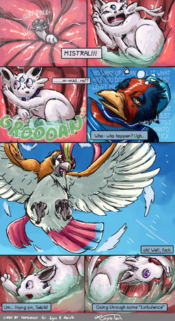 avian_feet beak blue_body bodily_fluids clothing crop_(anatomy) feathered_crest feathered_wings feathers feet female female_pred feral feral_pred feral_prey flight_attendant_uniform hat head_crest headgear headwear imminent_digestion internal larger_pred male male_prey markings organs red_markings saliva size_difference stomach stomach_acid tail tail_feathers talons text toes vore white_body white_markings wings yellow_eyes conditional_dnp foxyoreos gyrotech nintendo pokemon mistral_(gyro) avian bird eeveelution espeon generation_2_pokemon generation_3_pokemon generation_6_pokemon mega_evolution mega_pidgeot pokemon_(species) swellow absurd_res comic english_text hi_res