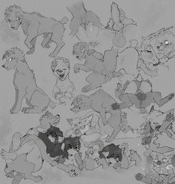 ambiguous_penetration animal_genitalia animal_penis anthro ball_suck ball_worship beak bestiality bodily_fluids body_worship canine_genitalia canine_penis clothing clothing_aside dark_body dark_fur deep_throat duo fellatio female feral fur genital_worship genitals holding_both_legs holding_legs_open humping knot knotting male male/female male/male nub_tail oral oral_penetration panties panties_aside penetration penile penis saliva sex sheath speech_bubble sucking underwear underwear_aside vaginal goonie-san mythology goon_(goonie_san) rabid_(goonie_san) avian canid canine gryphon mammal mythological_avian mythological_creature rodent symbiote hi_res