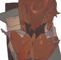 anthro anthro_on_anthro bed biped butt countershading dominant dominant_female duo female fur furniture hair high-angle_view imminent_sex inside kemono larger_female male male/female on_bed pinning_arms pinning_down red_body red_fur size_difference spread_legs spreading utterangle unnamed_cat_(utterangle) unnamed_fox_(utterangle) canid canine domestic_cat felid feline felis fox mammal red_fox true_fox 2025 colored digital_media_(artwork)