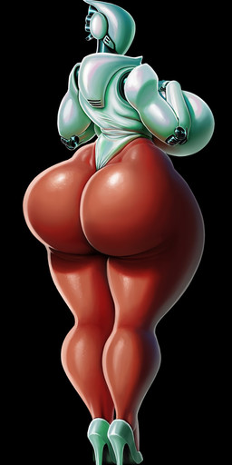 big_breasts big_butt black_background breasts butt clothed clothed_female clothed_humanoid clothing cybernetics female female_humanoid hand_on_breast huge_breasts huge_butt machine not_furry simple_background solo thick_thighs wide_hips patacon haydee_(game) haydee android cyborg humanoid robot robot_humanoid 2019 full-length_portrait hi_res portrait