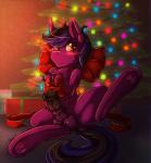 animal_genitalia animal_penis blush equine_genitalia equine_penis erection feral genitals holidays male nude penis solo howlart christmas friendship_is_magic hasbro my_little_pony fan_character equid equine horse mammal pony 2016 hi_res