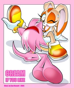 2004 amy_rose anthro cream_the_rabbit cunnilingus duo female hedgehog interspecies lagomorph lesbian mammal oral oral_sex panties pussy pussy_juice rabbit san_renard sega sex sonic_(series) underwear vaginal
Rating: Explicit
Score: 4
User: Sods
Date: February 09, 2011