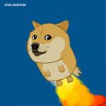 ambiguous_gender black_eyes black_nose blue_background fire fur looking_at_viewer rocket simple_background solo tan_body tan_fur text what whiskers weebl dogelore weebl's_stuff doge canid canine canis domestic_dog mammal shiba_inu spitz 1:1 meme