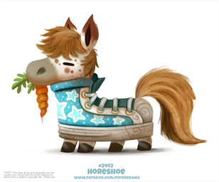 ambiguous_gender brown_body brown_fur brown_hair carrot clothing feral food footwear fur grey_body grey_fur hair humor plant pun shoes simple_background sneakers solo star vegetable visual_pun white_background white_body white_fur piper_thibodeau equid equine horse mammal digital_media_(artwork) digital_painting_(artwork) painting_(artwork)