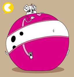 aged_up anthro chubby_cheeks clothing female immobile morbidly_obese morbidly_obese_anthro morbidly_obese_female obese obese_anthro obese_female overweight overweight_anthro overweight_female pink_clothing round_body simple_background smile smiling_at_viewer solo tail tracksuit pacster13 101_dalmatian_street 101_dalmatians disney deja_vu_(101_dalmatians) triple_d_(101_dalmatians) canid canine canis dalmatian domestic_dog mammal
