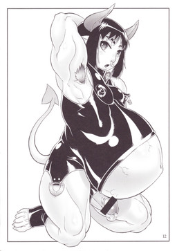 armpit_hair belly big_belly body_hair erection facial_piercing genitals male nipple_piercing nipples nose_piercing nose_ring penis piercing pregnant pregnant_humanoid pregnant_male ring_piercing solo spade_tail tail aoi_takayuki animal_humanoid bovid bovine cattle humanoid mammal censored hi_res source_request