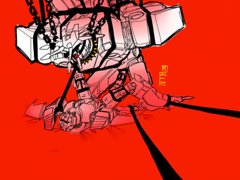 aircraft ball_gag bdsm blindfold bondage bound chain collar duo erection gag gagged genitals horn humanoid_genitalia humanoid_penis imminent_sex looking_at_viewer lying machine male mechanical_penis metal_penis not_furry on_back penis red_background simple_background smile spiked_collar spikes spreading teeth vehicle morgentes hasbro takara_tomy transformers chief_justice_tyrest pharma_(transformers) aircraft_humanoid cybertronian humanoid living_aircraft living_machine living_vehicle robot 2018 4:3 digital_drawing_(artwork) digital_media_(artwork)