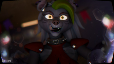 anthro collar ear_piercing ear_ring female glowing glowing_eyes machine piercing ring_piercing spikes tongue m3d_(artist) mayosplash_(modeler) five_nights_at_freddy's five_nights_at_freddy's:_help_wanted five_nights_at_freddy's:_security_breach scottgames steel_wool_studios roxanne_wolf animatronic canid canine canis mammal robot wolf 16:9 2025 3d_(artwork) digital_media_(artwork) hi_res widescreen