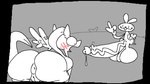 anus balls big_balls big_butt big_penis butt duo female feral genitals male penis pussy wing_boner wings superiorfox friendship_is_magic hasbro my_little_pony mythology angel_(mlp) fluttershy_(mlp) equid equine horse lagomorph leporid mammal mythological_creature mythological_equine pegasus pony rabbit 2024 digital_media_(artwork)