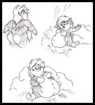 anthro belly big_belly big_butt black_border border breasts butt expansion female huge_belly overweight simple_background sitting solo weight_gain white_background krystalvix archie_comics sega sonic_the_hedgehog_(archie) sonic_the_hedgehog_(comics) sonic_the_hedgehog_(series) sally_acorn mammal rodent sciurid 2012
