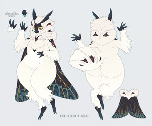 antennae_(anatomy) anthro arthropod_abdomen big_butt butt curvy_figure female huge_butt looking_at_viewer slightly_chubby slightly_chubby_female solo text thick_thighs tongue tongue_out tuft voluptuous wide_hips wings kira_richard arthropod insect lepidopteran moth absurd_res english_text hi_res model_sheet