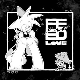 ambiguous_gender anthro bottomwear chibi clothing food running shirt shorts solo tank_top topwear watching_self yotsuba00000 aquatic domestic_cat felid feline felis fish mammal 2026 hi_res monochrome